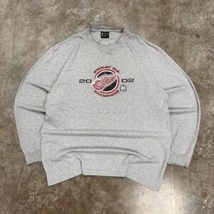 Vintage Y2K Detroit Red Wings 2002 Stanley Cup Champions Long Sleeve Size L